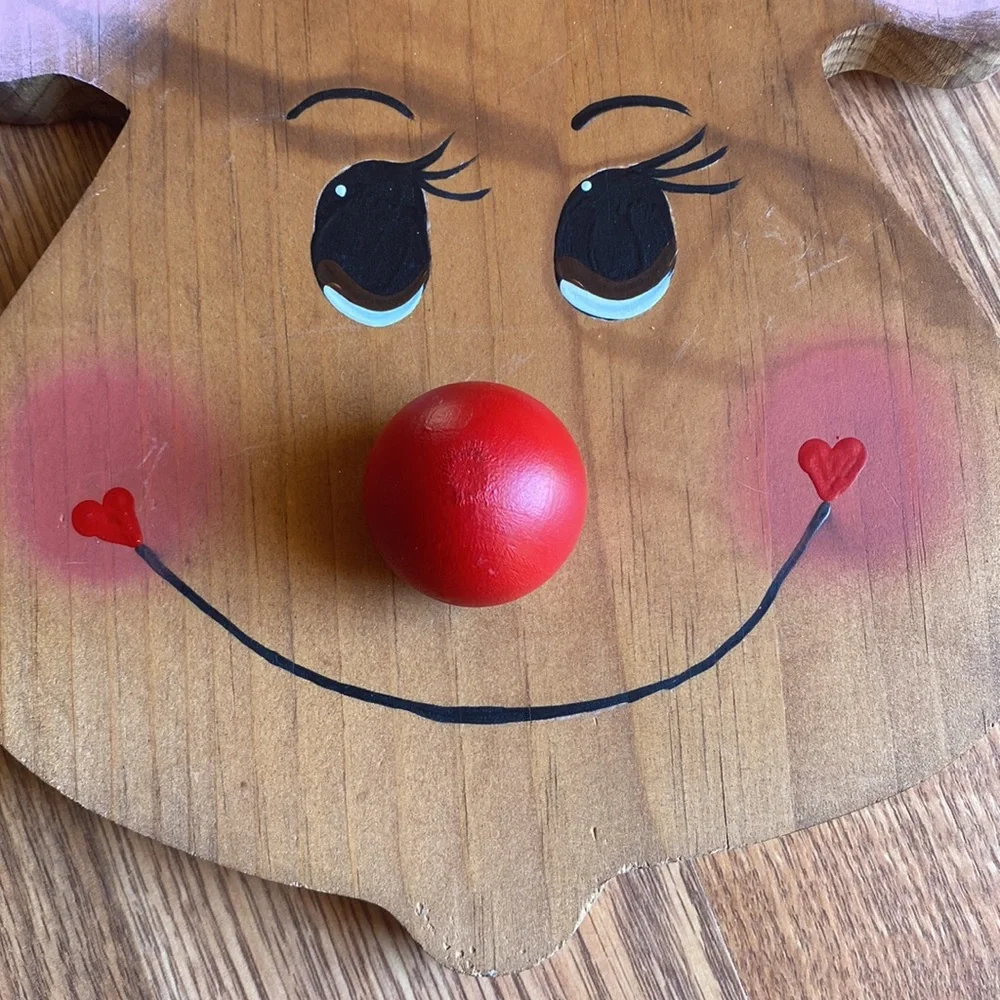 💜 Holiday Wooden Wall Hanging Reindeer - Picture 2 of 4